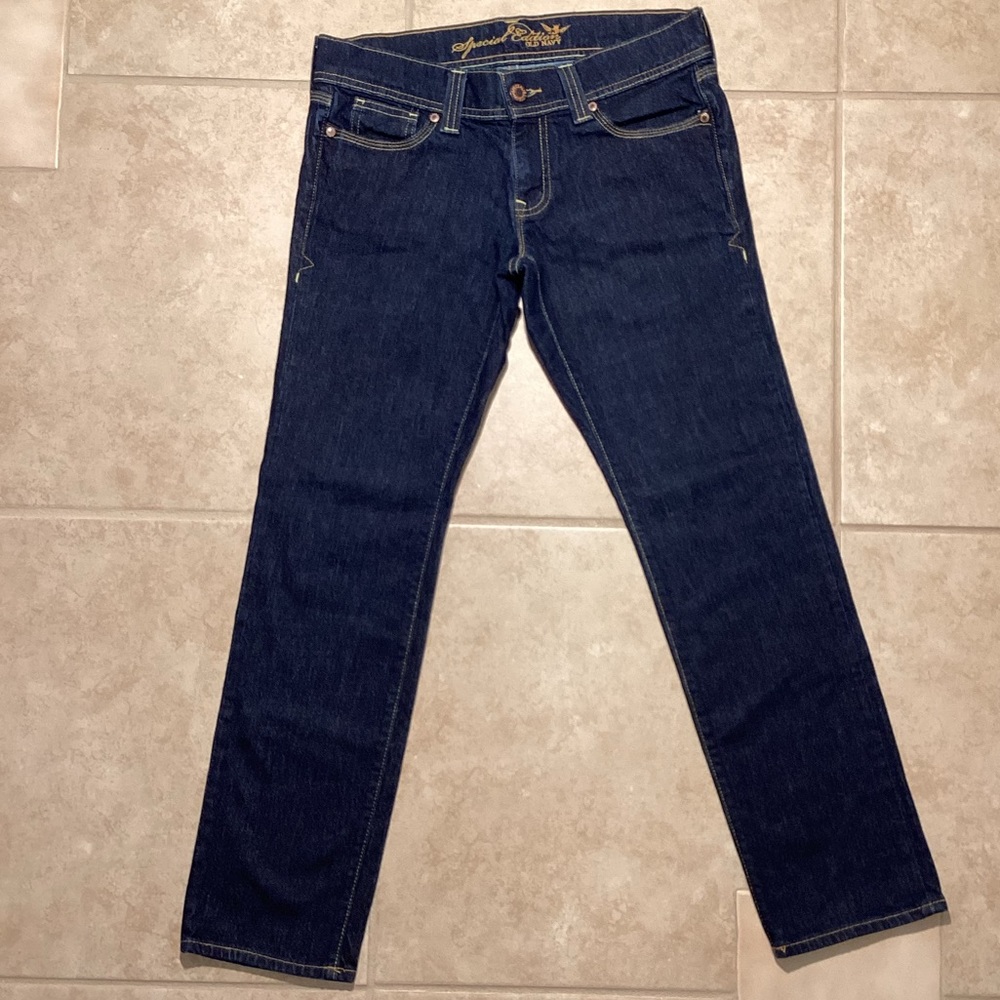 Special Edition Old Navy Dark Wash Skinny Denim Jean Pocket Design …